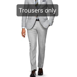 Suitsupply Sienna Int. Light Heathered Gray Wool